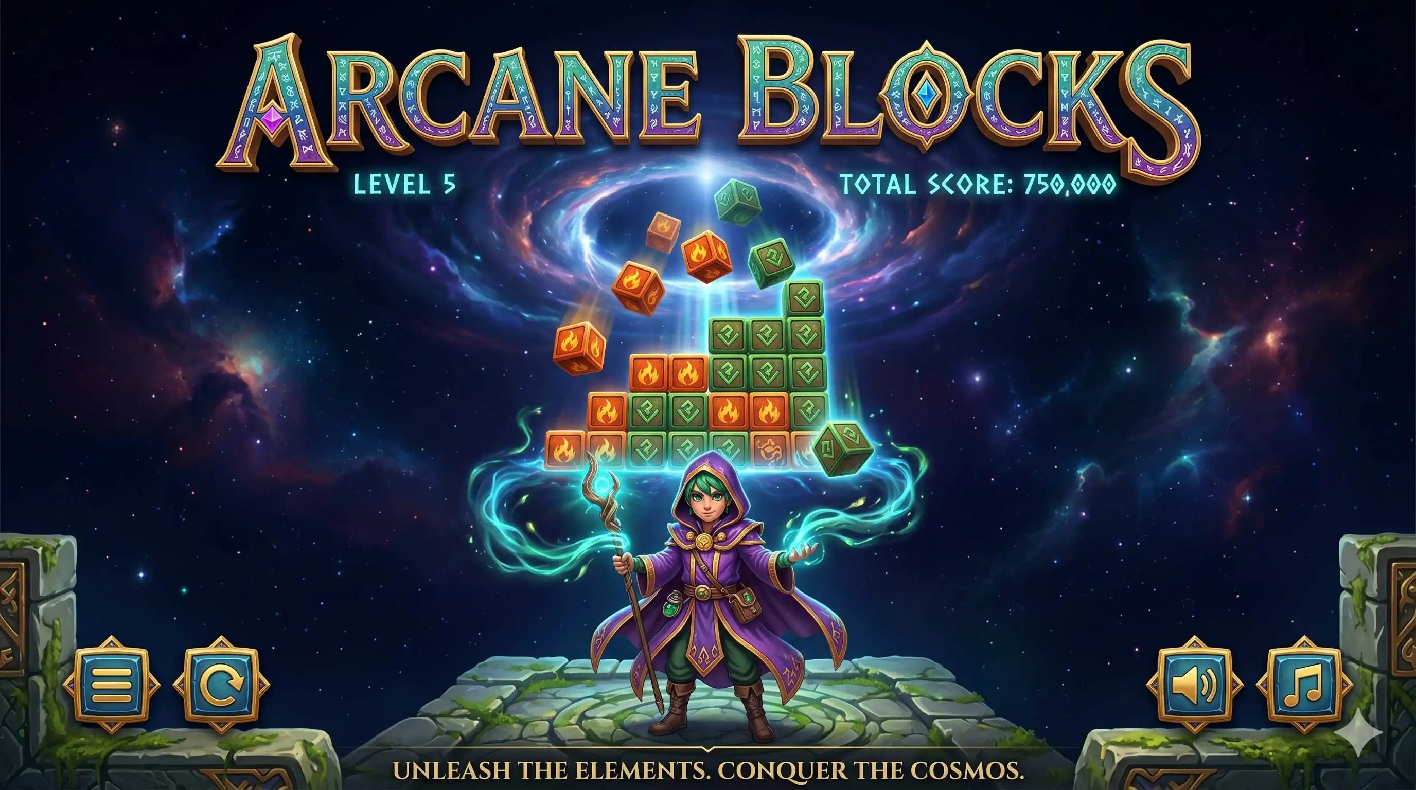 Arcane Blocks - HTML5 Puzzle Game