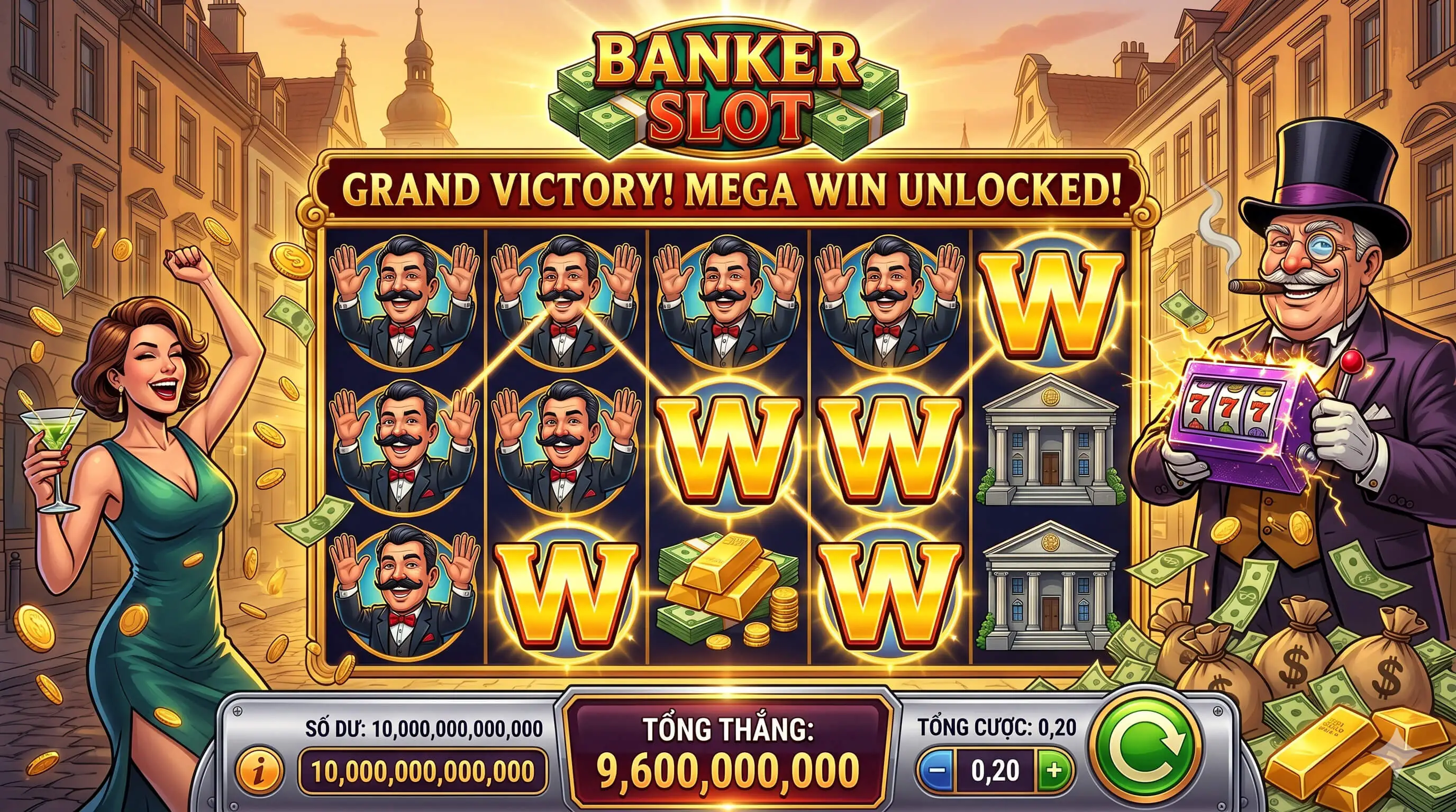 Banker Slot - Construct 3 HTML5 Game Source Code