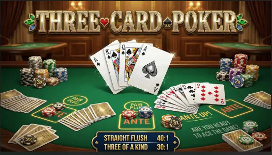 Three Card Poker - HTML5 Casino Game