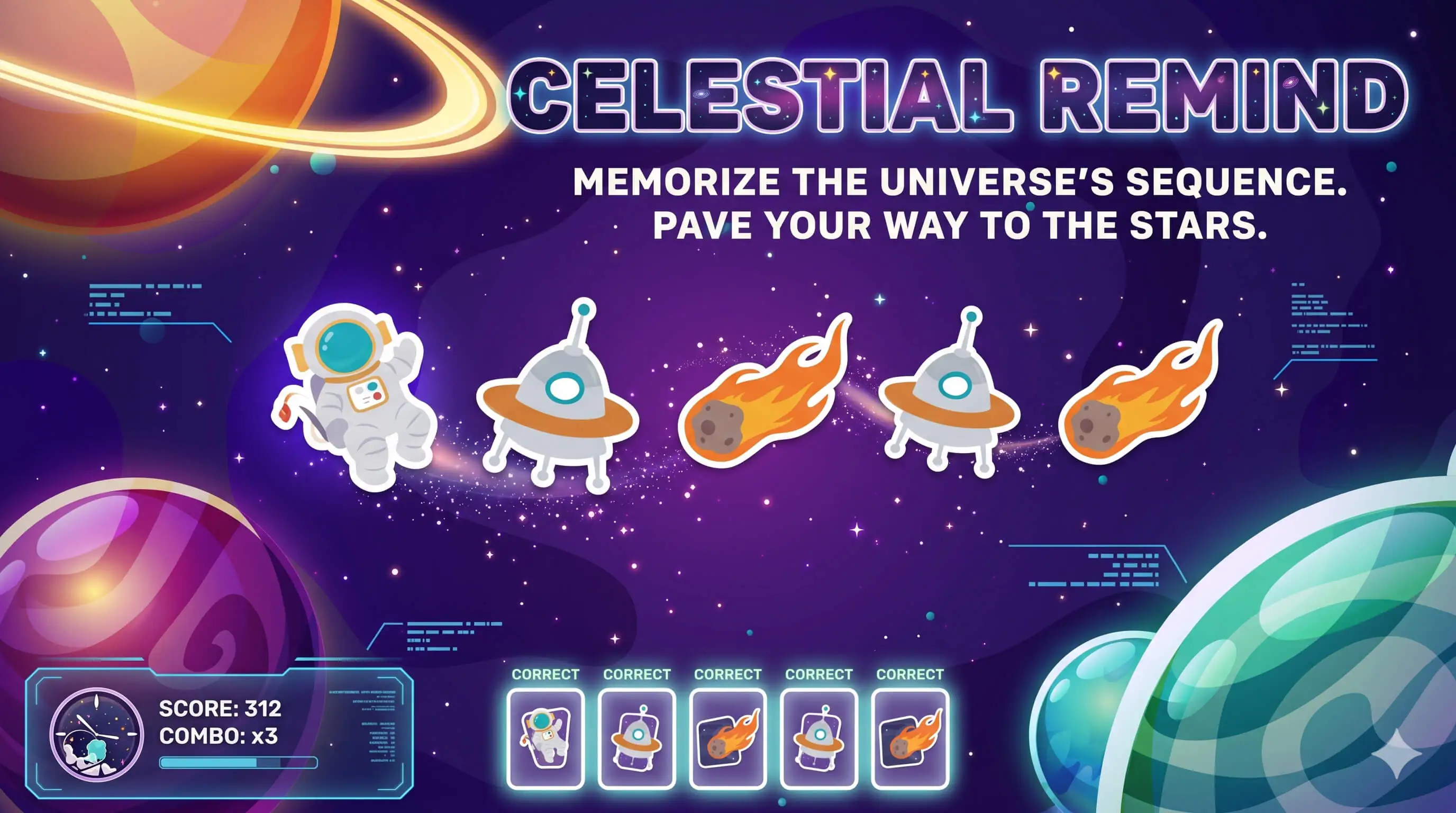 Celestial Remind - HTML5 Game Template