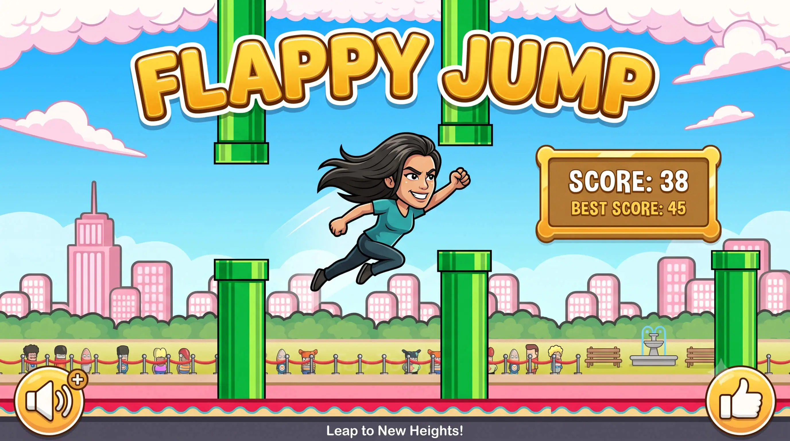 Flappy Jump (Html5 + Construct 3 +Mobile)