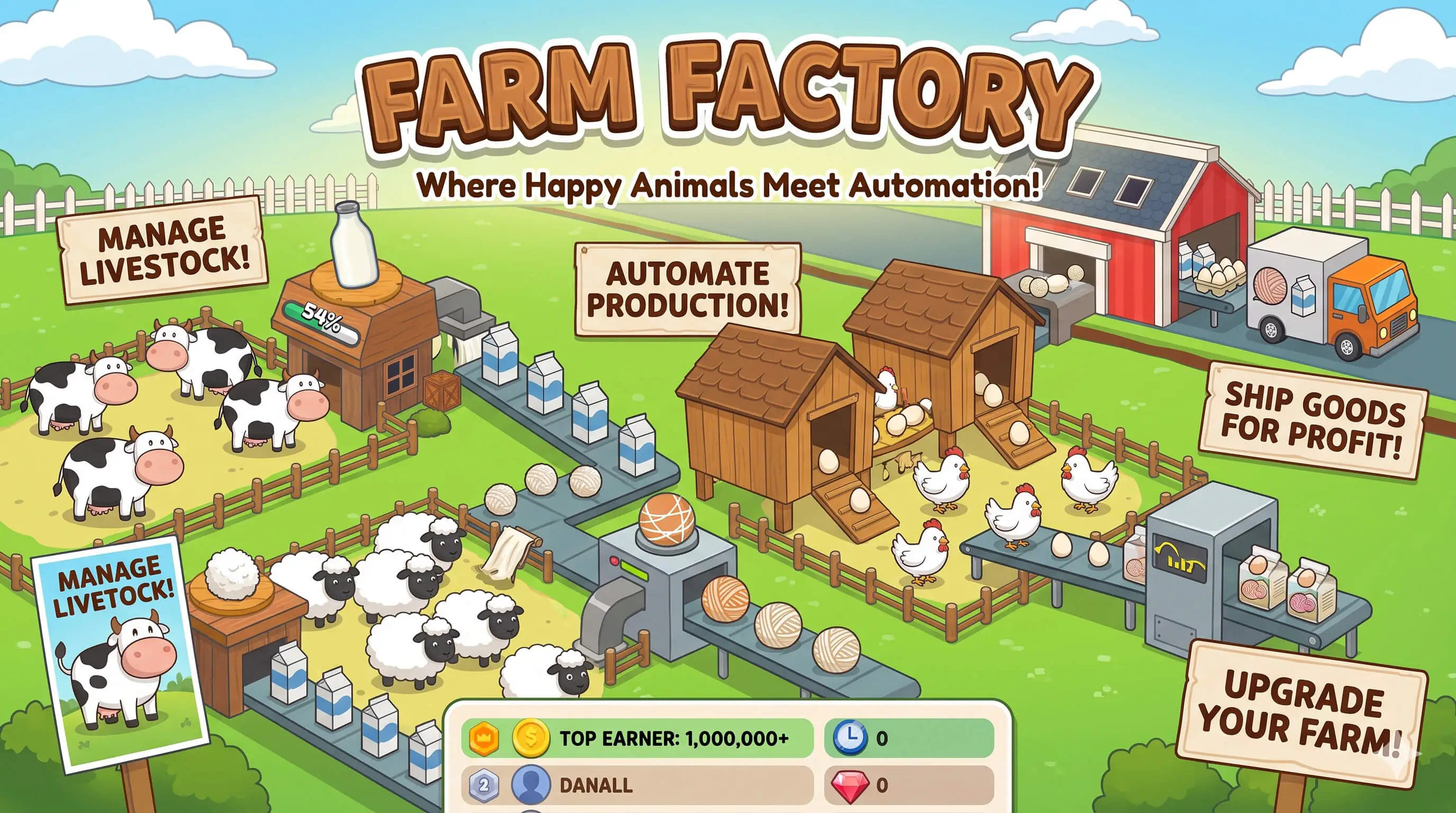 Farm Factory - HTML5 Game