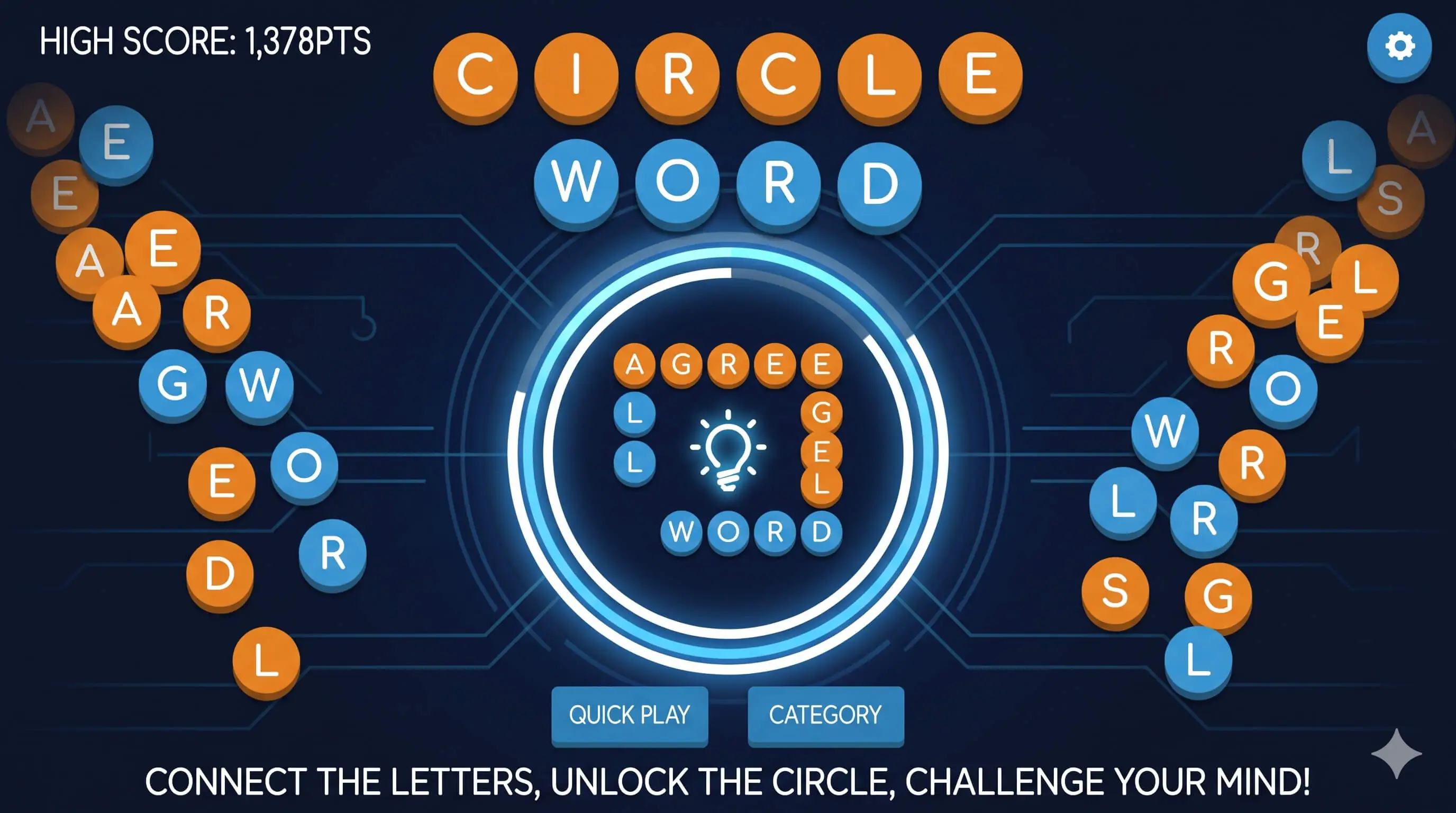 Circle Word - HTML5 Game