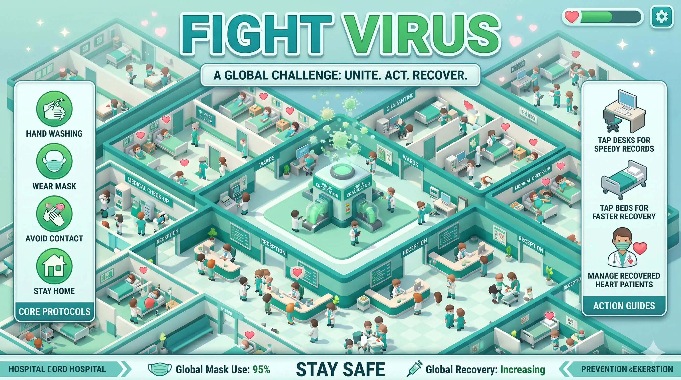 Fight Virus - HTML5 Game