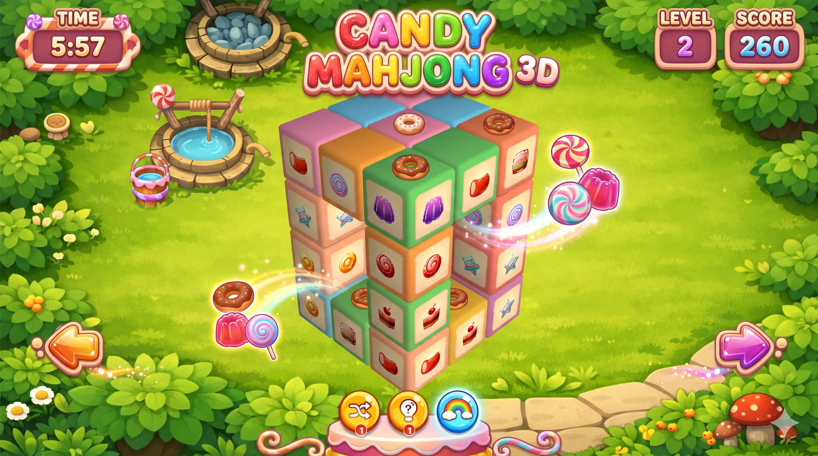 Candy Mahjong 3D | Matching Puzzle HTML5 Game