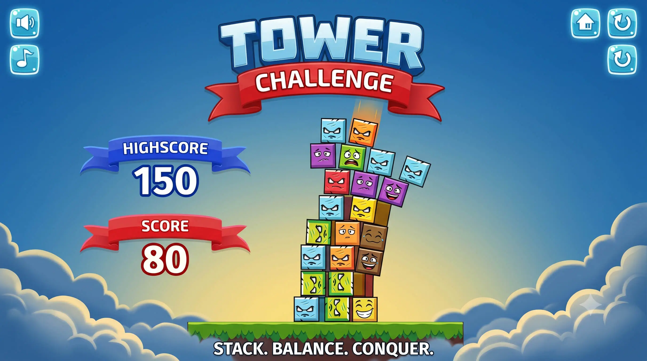 Tower Challenge - HTML5 Game - Phaser