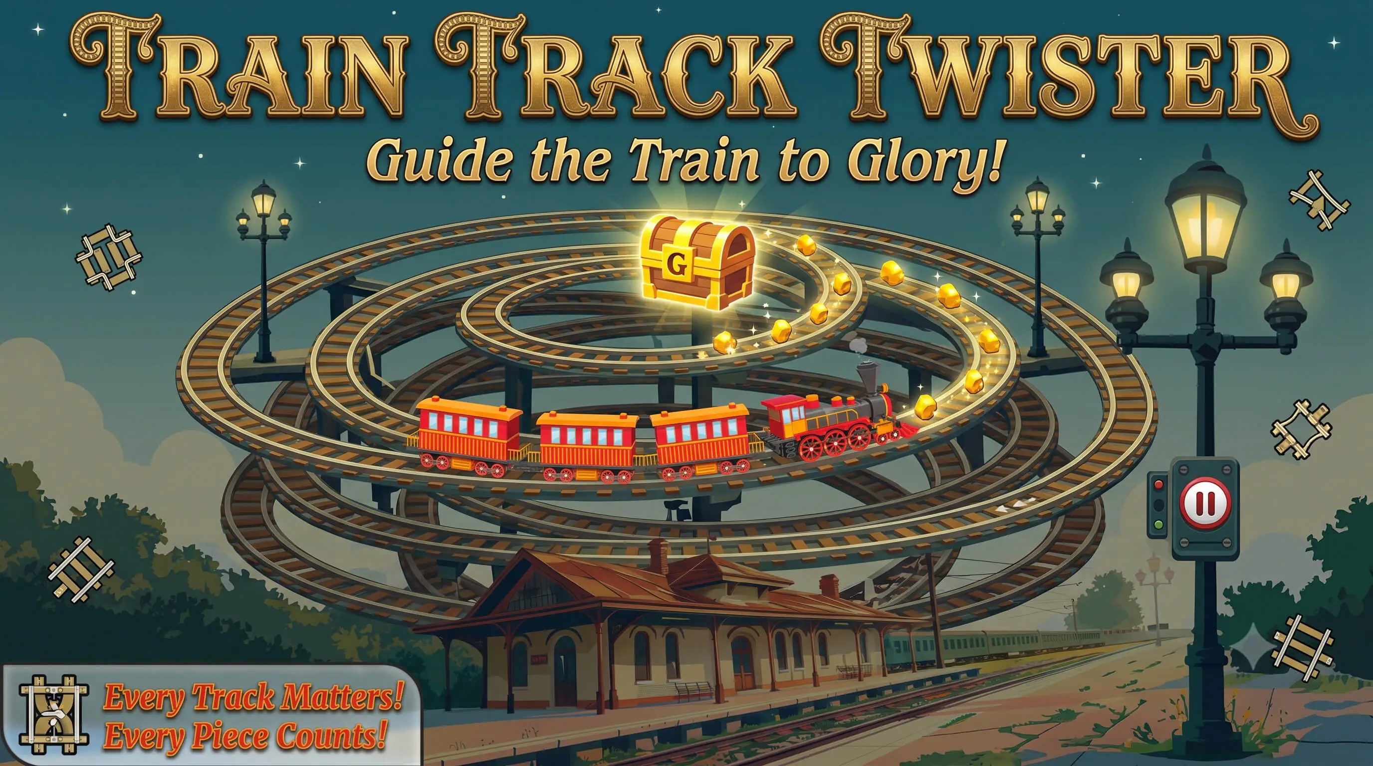 Train Track Twister - HTML5 Game with AdMob