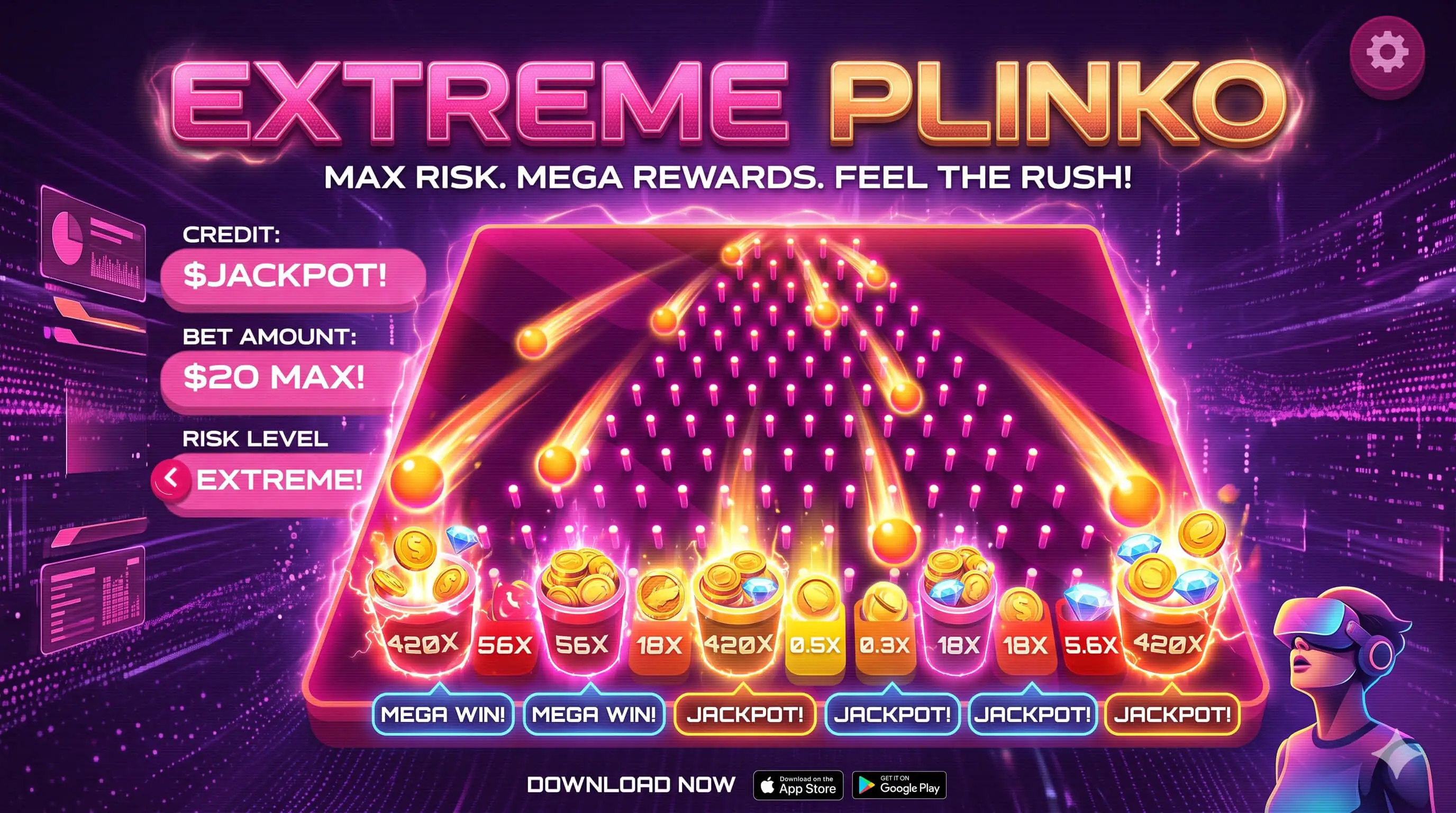 Extreme Plinko - HTML5 Game