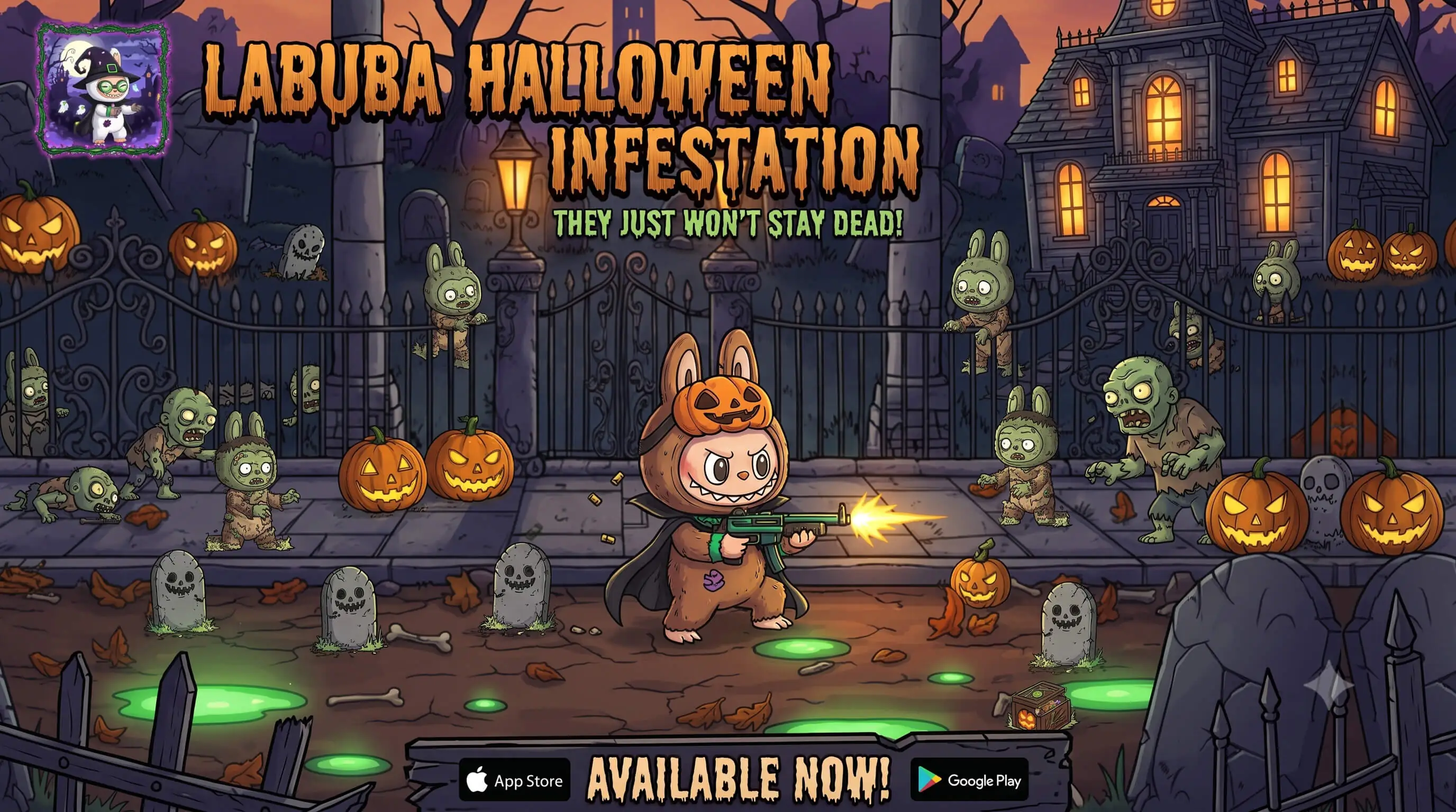 Labuba Halloween Infestation - HTML5 Game - Construct 3